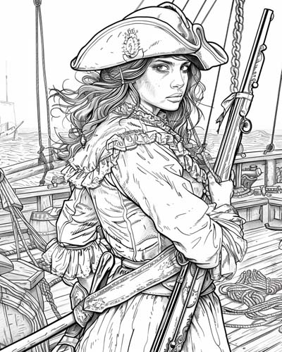 Mary Read coloring page