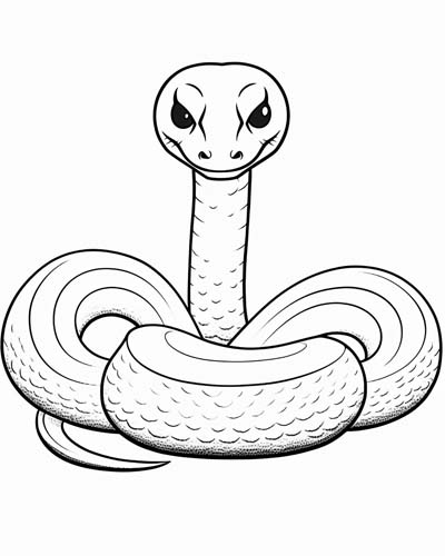 snake coloring page