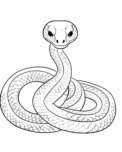 snake coloring page