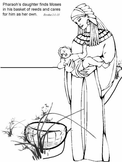 Moses coloring page - Exodus
