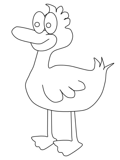 Ugly Duckling coloring page