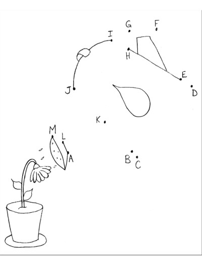 watering can connect the dots