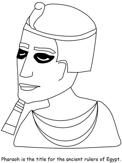 Egyptian Pharaoh coloring page