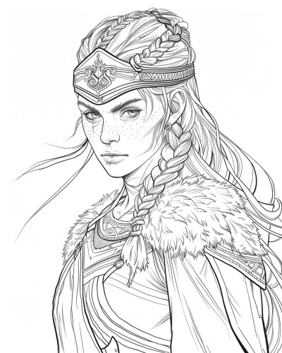 Freydis coloring page