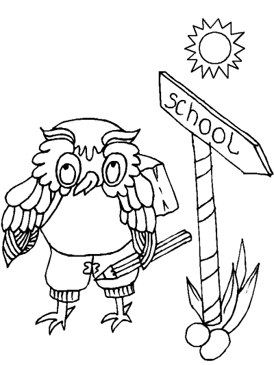 back to school coloring page