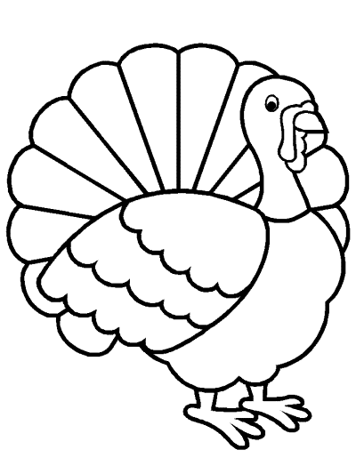 turkey coloring page