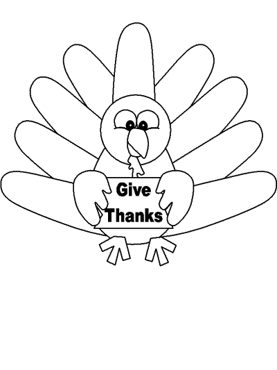 turkey coloring page