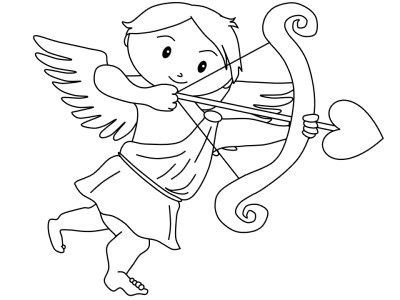 cupid coloring pages